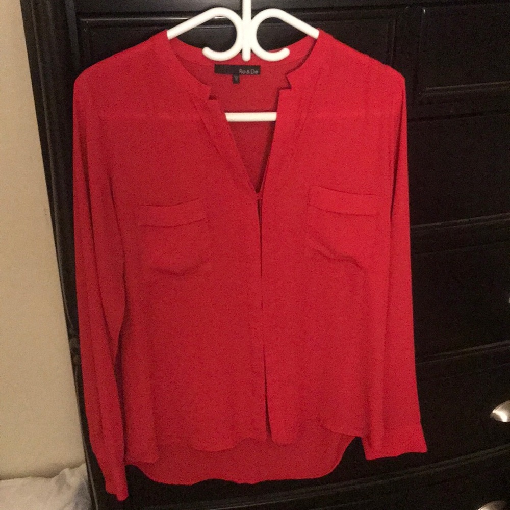 Ro & De redd button up blouse